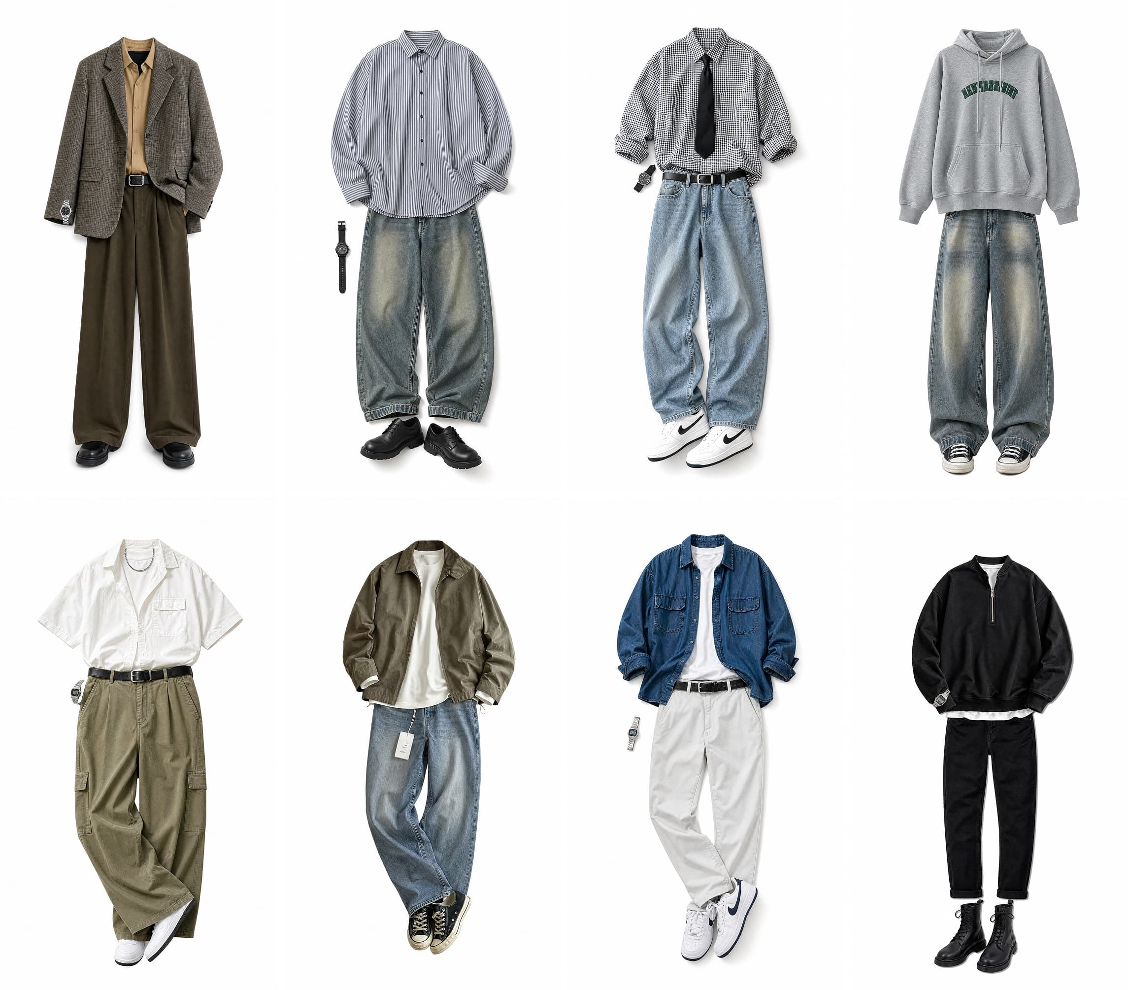 AI穿搭视频多套服装参考图